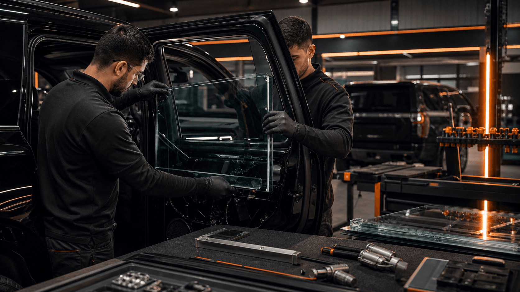 Ballistic Glass Installation